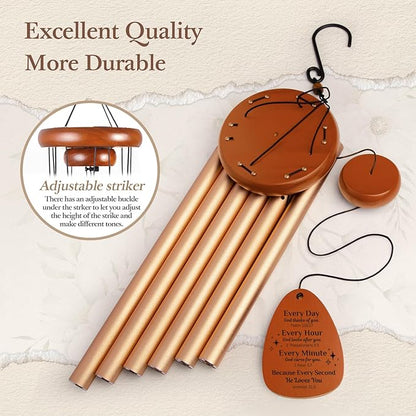 Aurahouse Christian Gifts for Women Men, 36'' Bible Verses Wind Chimes, Religious Christian Birthday Gifts, Inspirational Spiritual Faith Based Gift for Women Men Mom Friend Sister