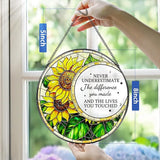Thank You Gifts, Stained Glass Suncatcher Ornament, Window Hanging, Going Away/Goodbye, Appreciation, Retirement Gifts for Women, Men, Coworker, Boss, Friend | Retirement Party Decorations - Style H
