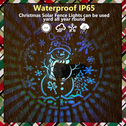 Easter Decorations Christmas Solar Lantern Color Changing Snowman Theme Solar Lights - Metal Deck Step Ground Path Wall Fence Lights for Patio Walkway Backyard Yard Decor Easter Gifts for Women.