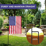 Garden Flag Stand, Thickened Pole Sturdy Straight Premium Metal Yard Flag Holder Weather-Proof Flagpole Seasonal Garden Flag, Christmas Garden Flag, Outdoor Decor Decoration