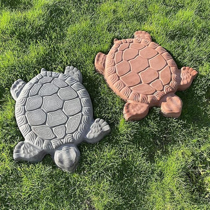 AUTUMN Turtle Stepping Stone Mold - Concrete Cement Mold for DIY Walkway Stepping Stones - Turtle Statue for Garden Decor