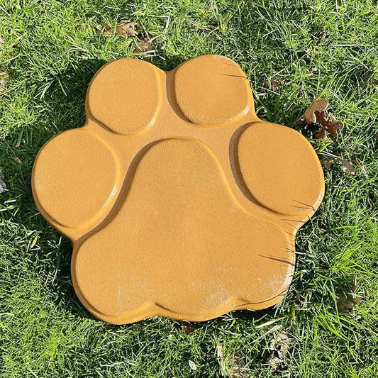 AUTUMN Made in USA Paw Print Mold, Dog Cat Paw Print Stepping Stone Mold, Dog Paw Mold, Concrete Cement Mold, Paw Print Garden Decor Mold, Textured Mold for Non-Slip Stepping Stones, 16 in