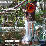Wind Chimes with Dog Cat Pet 3D Display Wind Spinner for Outside Garden Patio Yard Decor, Metal Decorative Windchimes Outdoor Hanging Gift for Mom Women Grandma Wife, for Christmas, Birthday