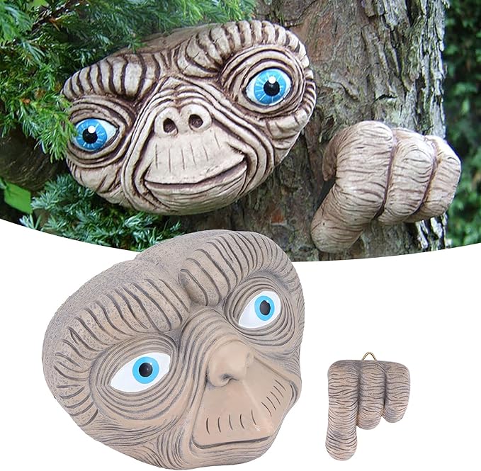 Composite Garden Decorations - Handmade Animal Sculptures for Outdoor Garden/Indoor Home Decor | Unique Presents for Parents Friends Colleagues | Sunlight Protected & Flat Base