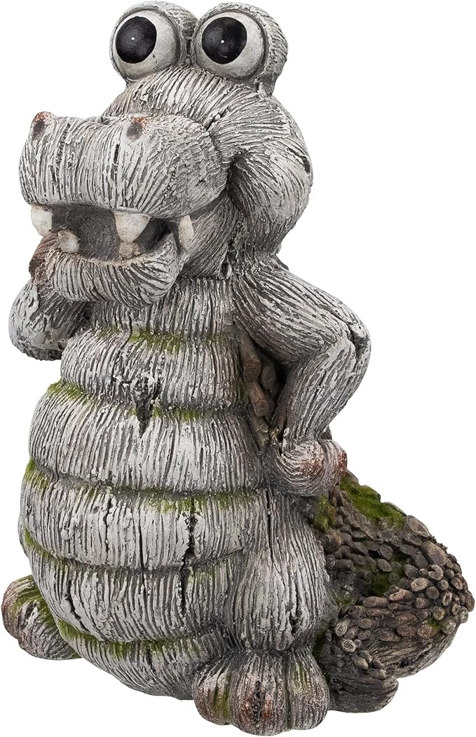 Northlight Sassy Crocodile Outdoor Garden Statue - 13.25"