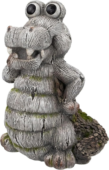 Northlight Sassy Crocodile Outdoor Garden Statue - 13.25"