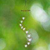 Red Carpet Studios Windchimes Spiral Wind Chime, 36" Long, Red Crystal Heart