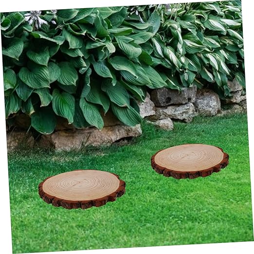 KESYOO Outdoor Garden Wooden Stepping Log Decorative Paver for Lawn Decor and Walkway Path Durable Wood Garden Decoration for DIY Projects and Walkways