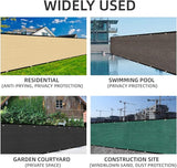 KANAGAWA 4ft x 50ft Privacy Screen Fence, 90% Blockage Heavy Duty 175 GSM Fencing Mesh Net Cover for Outdoor Wall Garden Yard Backyard 40 Cable Zip Ties Included Brown