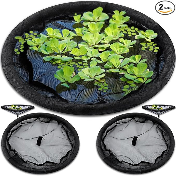 Diameter Fish Barrier Black Flora Round Floating Island Plant Protector for Your Home Pond Protects Fish