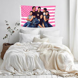 2x3 Foot The Outsiders Decorative Flag with 2 Brass Grommets for Indoor Outdoor, Double Stitched, Wall Hanging Tapestry Room Decor, College Dorm Decorations (PINK AMERICAN, 2x3 ft)