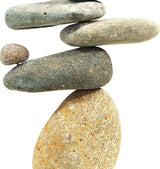Ancient Graffiti Eight-Stone Balancing Cairn - Indoor/Outdoor Garden Decoration