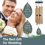 ASTARIN Engagement Gifts Wind Chime, Personalized Names & Date Wind Chimes Gifts for Couple 2026, Wedding Gift for Newlywed Bride Groom Husband Wife, Gift Valentine’s Day(Produced in USA)