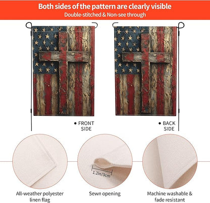 Flag Garden Flag Seasonal Double Sided 12 x 18 Inch Small Yard Flag for Indoor Outdoor Decor Holiday All Seasons