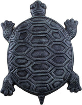 Set of 2 Iron Verdigris Garden Turtle Stepping Stone