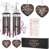 Christian Gifts for Women, 25.5" Wind Chimes with Bible Verses, Religious Inspirational Gifts for Women Mom Sister Friend, Spiritual Faith Based Gift for Birthday Baptism