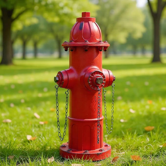 Realistic Resin Fire Hydrant Statue for Potty Training Dogs - Dog Fire Hydrant Pee Post, Weather-Resistant Garden Decor,Outdoor Garden & Lawn Ornament(Suitable for Small Dogs;13.1In;Retro Red)