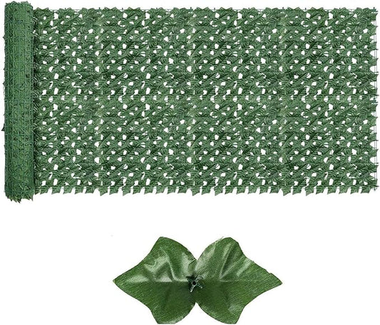 Artificial Ivy Privacy Fence Screen,59"x118" UV-Anti Fake Leaves Plant Vine,Privacy Hedges Wall for Indoor Outdoor Garden Backyard Decor