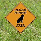 Labrador Retriever Crossing Xing Sign Beware of Dog Metal Sign Labrador Retriever Warning Sign Crossing Zone Sign for Farm Yard Front Door Indoor Outdoor Street Sign 12x12in
