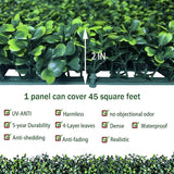 ODTORY Artificial Ivy Privacy Fence Wall Screen: 40X160 in(45 sqft) UV-Anti Faux Boxwood Roll Panels Greenery Backdrop Ivy Vine Leaf Hedges Fence Panels for Indoor Outdoor Green Wall Decor