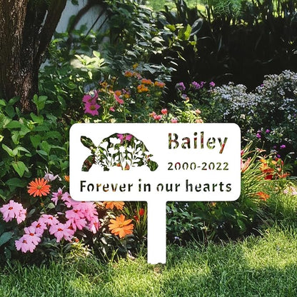 Custom Turtle Memorial Stake Grave Marker, Personalized Pet TortoiseTurtle Memorial Grave Marker Metal Garden Stake, Customized Outdoor Animal Turtle Grave Marker Rememberance Yard Stake
