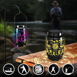 Solar Lantern Outdoor Waterproof for Patio Yard Lawn Backyard Front Porch Fishing Lights Decorations for Tree Fishing Village Gifts for Men Dad Grandpa