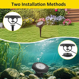 T-SUN Pond Lights LED Underwater 16M Colors with App and Remote, Submersible Fountain Light with Timer and Dimmable, Music Sync, Outdoor Spotlights for Koi Pond, Garden, Yard