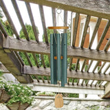 Woodstock Wind Chimes Garden Decor for Outside Outdoor Patio Decor, Front Porch Decor, (25") Chimes of Ireland Green Wind Chime, Wind Chimes for Garden (WCCI)