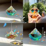 4PCS Crystal Sun Catcher Prisms,Rainbow Maker for Windows, Room, Garden Fantasy Aesthetic Home Decor,Hanging Suncatchers with Glass Prism