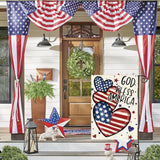 AVOIN colorlife God Bless America 4th of July Patriotic Garden Flag 12x18 Inch Double Sided Outside, American Stars and Stripes Memorial Day Yard Outdoor Decoration