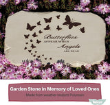 Memorial Stones for Loved Ones Outside - Memorial Garden Stones in Memory of Loved Ones Lost, Pet Memorial Stone, Garden Remembrance Stones - 10.5 x 7 x 0.5 inches, Waterproof Resin
