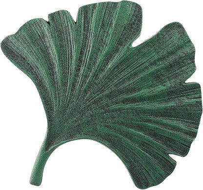 Art & Artifact Cast Iron Stepping Stones for Garden, Gingko Leaf Stepping Stone Kit, Decorative Stepping Stones Outdoor Garden Decor, Single
