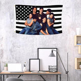2x3 Foot The Outsiders Decorative Flag with 2 Brass Grommets for Indoor Outdoor, Double Stitched, Wall Hanging Tapestry Room Decor, College Dorm Decorations (BLACK AMERICAN, 2x3 ft)