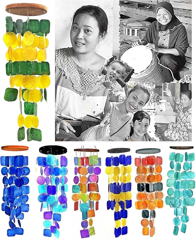 Bellaa 2 Wind Chimes Outside Home Decor Outdoor Garden Patio Lawn Balcony Set
