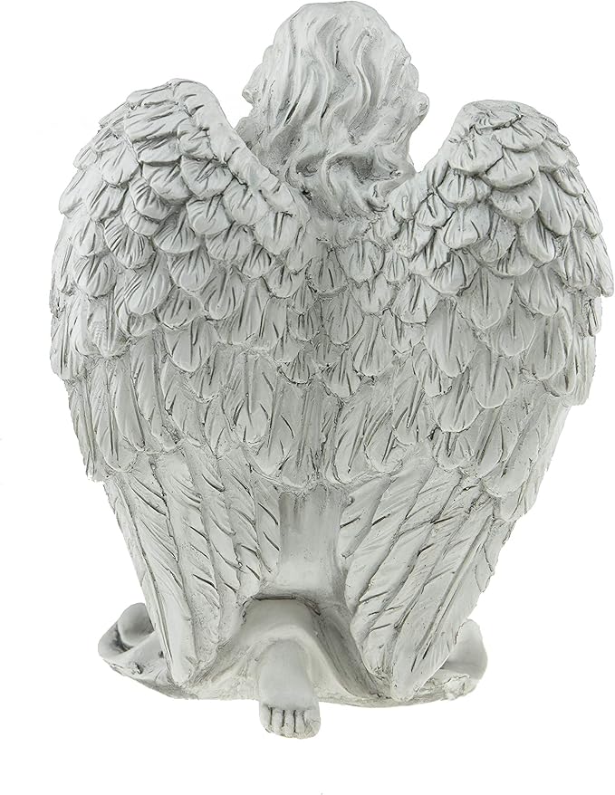 Angel Resin Garden Statue | Outdoor Indoor Figurine Gift Decoration for Home Décor, Patio, Yard, and Garden