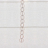 Rain Chain for Gutters Functional and Decorative Replacement Downspout Chain with Attached Hanger for Outside 4 FT Rain Chains 14 Rings Copper