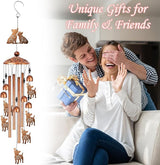 French Bulldog Wind Chime for Outside: Dog Gifts for Women Men, Metal Dog Wind Chime Yard Art, Soothing Home Garden Patio Outdoor Decor