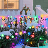 NBQQ Solar Garden Lights Outdoor, Swaying Light Waterproof Solar Lights Outdoor for Yard Pathway Patio, Swaying Lawn Decor as Gardening Gifts for Women Holiday (Multicolor, 4 Pack)