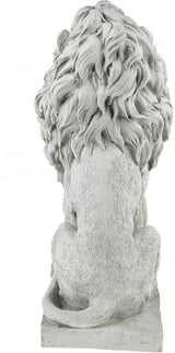 Lion Resin Garden Statue | Outdoor Indoor Figurine Gift Decoration for Home Décor, Patio, Yard, and Garden