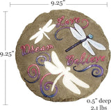 Spoontiques - Garden Décor - Dragonflies Stepping Stone - Decorative Stone for Garden