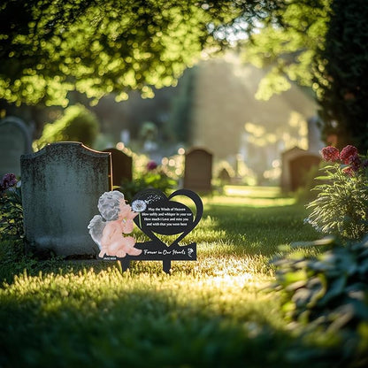 SWEEARTH Garden Decor for Outside – Express Your Eternal Love – Grave Decorations for Cemetery – Outdoor Decor – Cemetery Decorations for Grave – Grave Markers for Cemetery for Humans