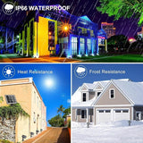 CLY 4-in-1 Solar Spot Lights Outdoor Color Changing, Solar Landscape Spotlights RGB Lighting IP66 Waterproof 45.93ft Cable Auto ON/Off Adjustable Garden Spotlight for Yard, Garden, Pool, Lawn, Statue