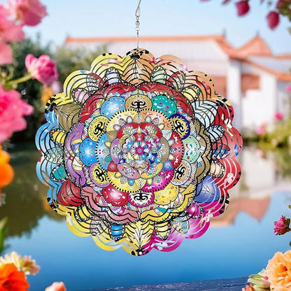 Wind Spinners Outdoor，Wind Spinner for Yard and Garden,3D Wind Spinner Butterfly Gifts for Mother/Friend/Boyfriend/Wife/Grandma,Outdoor Garden Decor Kinetic Yard Art Decoration