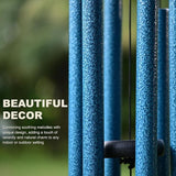 Vanquer Wind Chimes for Outside Deep Tone - 38'' Wind Chimes Outdoor Clearance, Deep Tone, Soothing, Windchimes Outdoors, Memorial, Sympathy Gift, Garden Patio Yard, Home Décor (38" Water Vein Blue)
