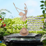 Dancing Outdoor Statues, Rustic Metal Girl Statue, Lifelike Dancing Pose Garden Ornament, Outdoor Yard Decor Figurine, Exquisite Design, for Yard Lawn