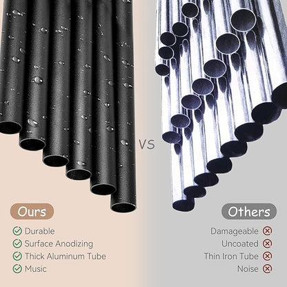 60 Inch Wind Chimes for Outside Deep Tone, Large Wind Chimes with 6 Aluminum Tubes, Courtyard Decoration, Windchimes Outdoor Create an Enjoyable Atmosphere & Give Mom a Gift
