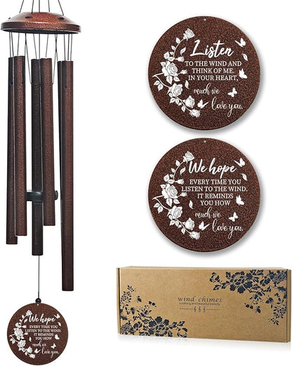 Memorial Wind Chimes for Loss of Loved One - 36'' Outside Sympathy Wind Chimes Gifts for Loss of Loved One, Windchimes in Memory of Loved One, Home Outdoor Garden Porch Patio Decor