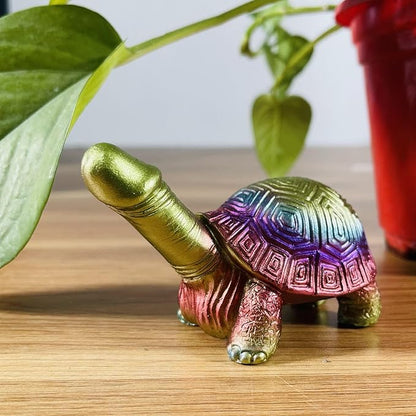 Evil Penis Outdoor Garden Statues, Funny of Tortoise Sculptures Yard Decorations Lawn Ornaments Decor Inappropriate Weird Gifts for Women Housewarming Mother's Day (Tortoise)