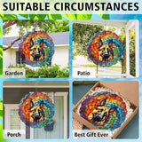 German Shepherd Yard and Garden Wind Spinner, Unique 3D Hanging German Shepherd Wind Spinner