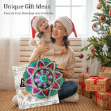 Aoedelyart Hanging Wind Spinners for Yard and Garden Mandala Purple Star,Kinetic Wind Spinners Outdoor Worth Gift Christmas Decorations,12Inch Stainless Steel Wind Spinner for Outdoor&Indoor Decor